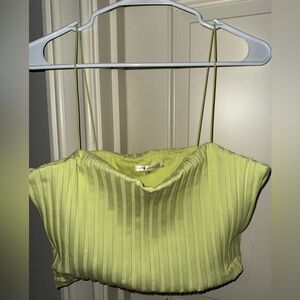 Good American Lime Green Crop Top